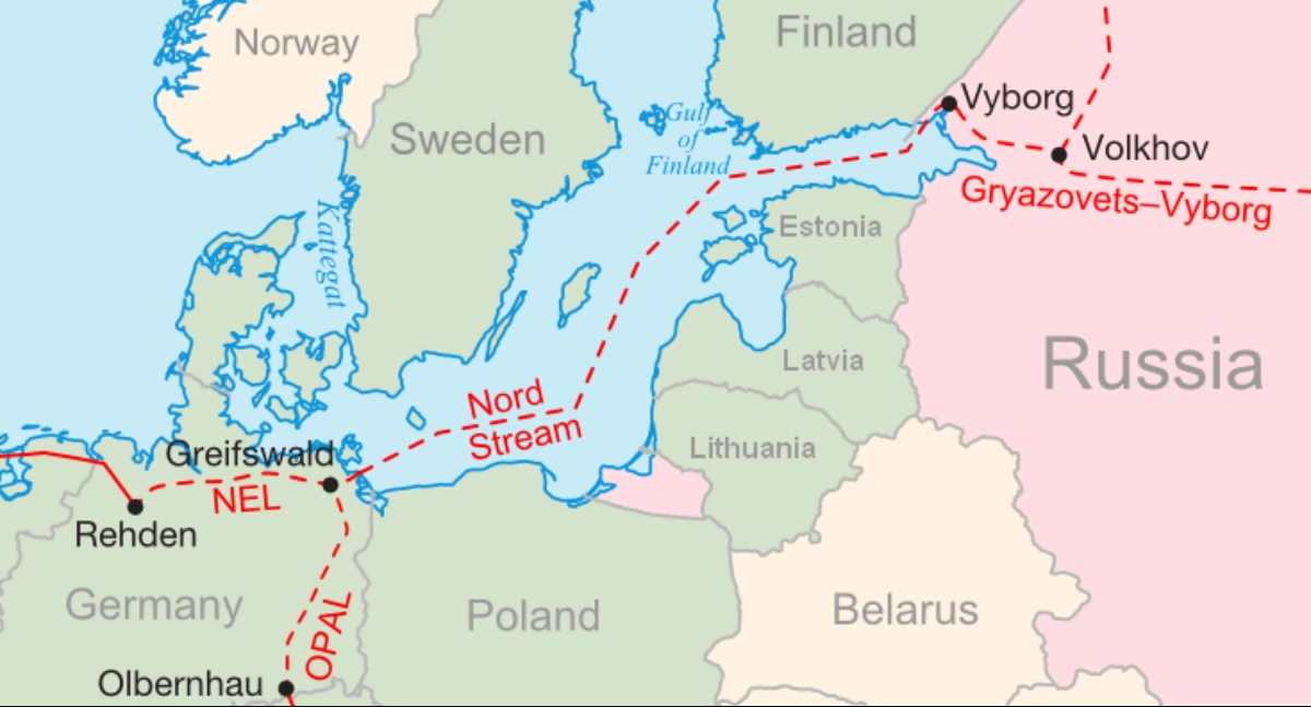 Aùtór: Samuel Bailey; zdrzódło: https://pl.wikipedia.org/wiki/Gazoci%C4%85g_P%C3%B3%C5%82nocny#/media/Plik:Nordstream.png