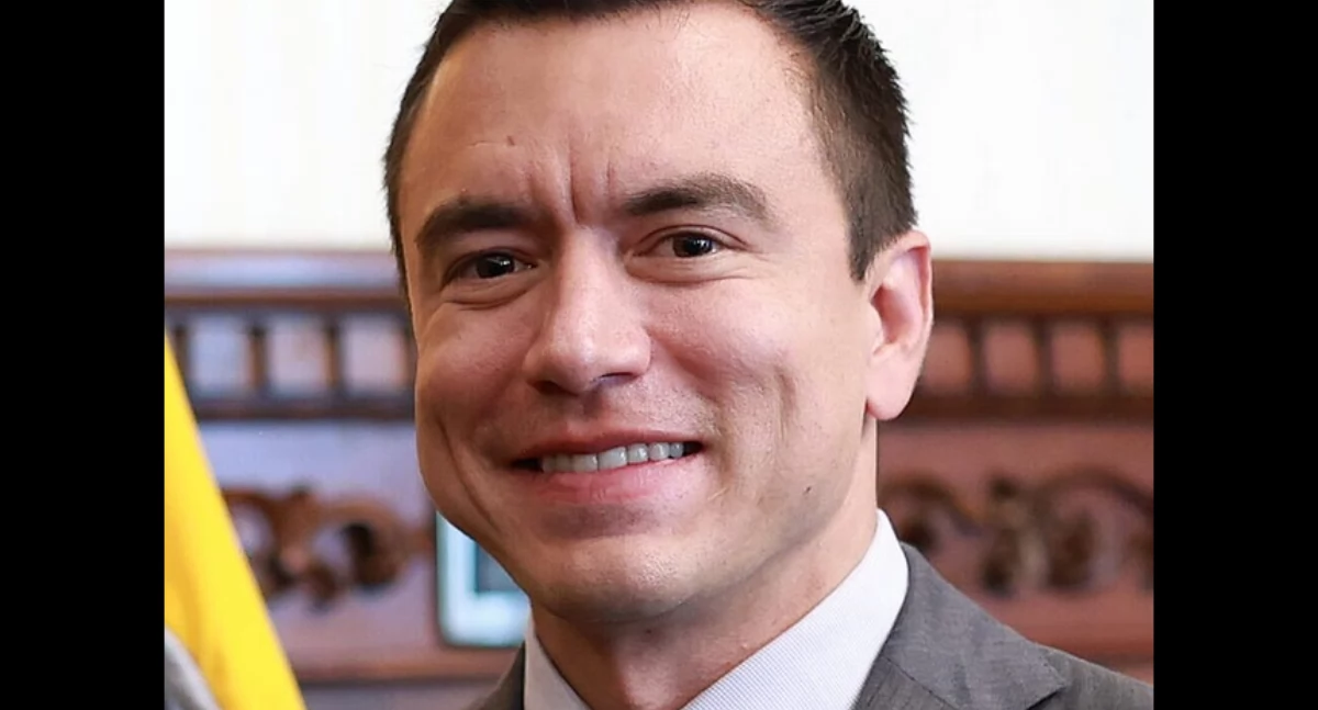 Prezydent Ekwadoru Daniel Nobòa. Òdj. Presidencia de la República del Ecuador - https://www.flickr.com/photos/presidenciaecuador/54549855374/ (zdrzódło: https://pl.wikipedia.org/wiki/Daniel_Noboa#/media/Plik:President_Daniel_Noboa_May_2025.jpg)