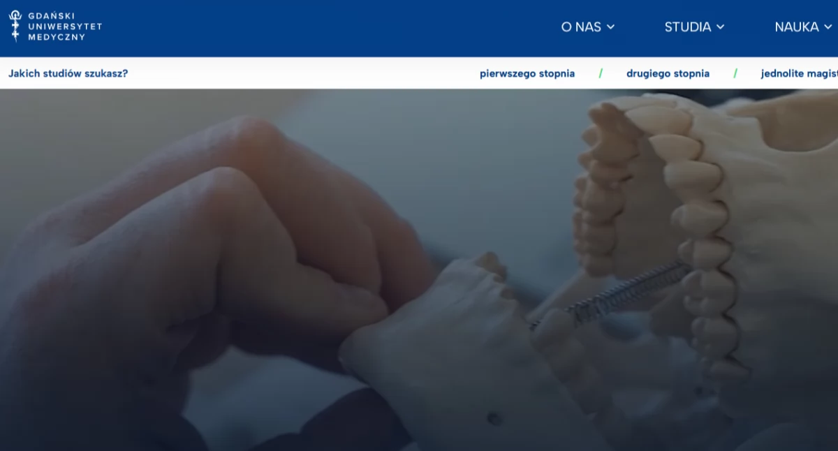 Print screen ze starnë https://gumed.edu.pl/pl