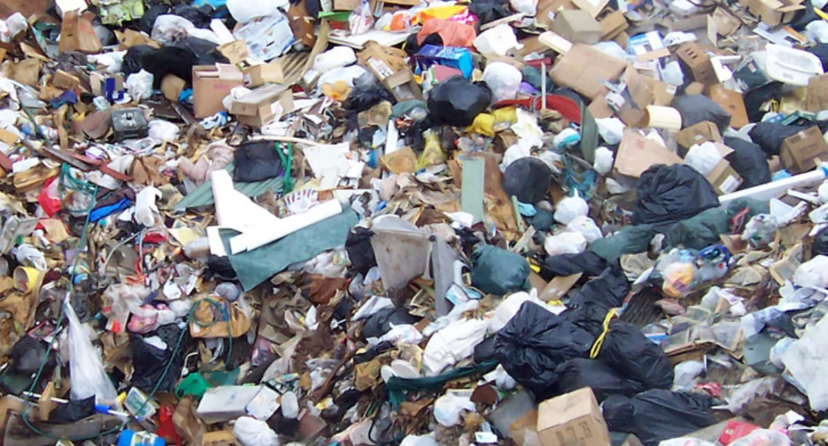 Z Kaszëb, Protest Czelnie procëm przeladownie òdpadów - zdjęcie, fotografia