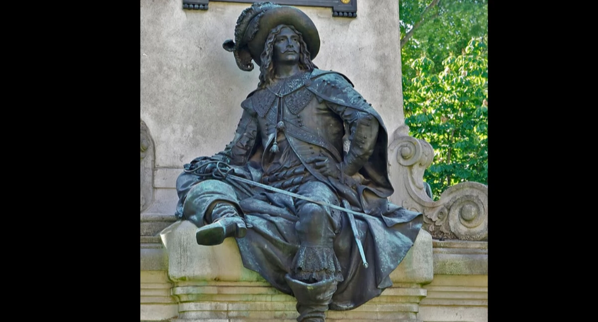 Òdj. Jebulon; zdrzódło: https://pl.wikipedia.org/wiki/D%E2%80%99Artagnan#/media/Plik:DArtagnan_statue_Dumas_Gustave_Dor%C3%A9.jpg
