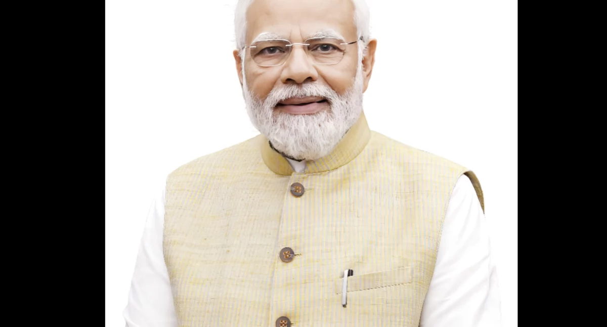 N. Mòdi. Òdj. (GODL-India); zdrzódło: https://pl.wikipedia.org/wiki/Narendra_Modi#/media/Plik:Shri_Narendra_Modi,_Prime_Minister_of_India.jpg