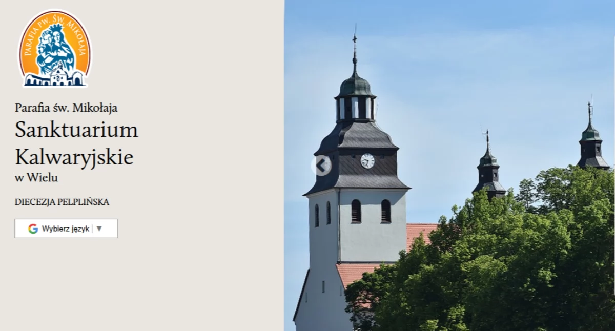 Print screen ze starnë https://kalwariawielewska.pl/