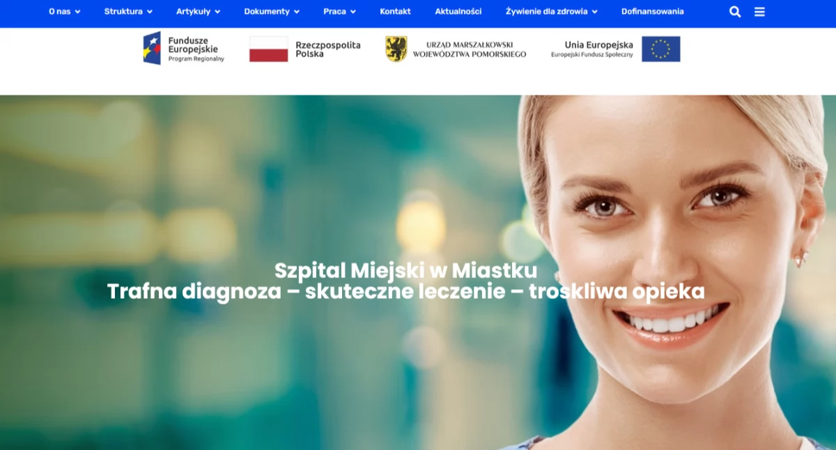 Print screen ze starnë https://www.szpitalmiastko.pl/