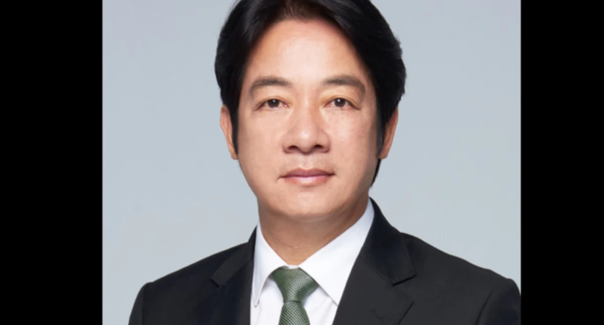 Lai Ching-te. Òdj. 總統府; zdrzódło: https://pl.wikipedia.org/wiki/Lai_Ching-te#/media/Plik:%E5%89%AF%E7%B8%BD%E7%B5%B1%E8%B3%B4%E6%B8%85%E5%BE%B7%E5%AE%98%E6%96%B9%E8%82%96%E5%83%8F.jpg