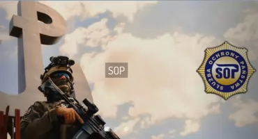 Szandara z Òchrónë Państwa zaatakòwôł rodzëznã nożã