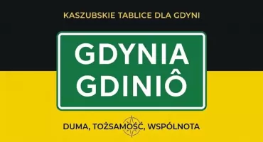 Gdińskô radzëzna za kaszëbską pòzwą na wjezdze